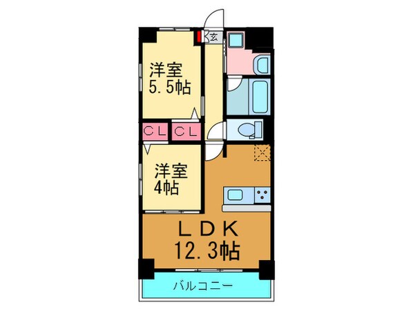 ヴィルヌーブS・K・Hの物件間取画像